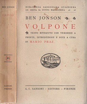 volpone con testo a fronte in inglese