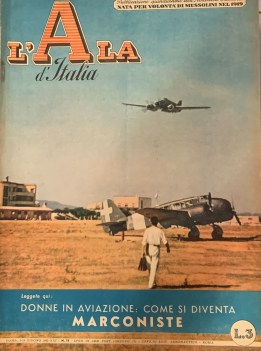 ala d\'italia n. 11 - donne in aviazione GIUGNO 1943