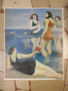 bagnanti a monterosso 1929 poster annitrenta 60X50