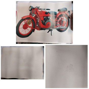 motocicletta guzzi modello GT Norge 500 cc 1930 ANNITRENTA 70X50