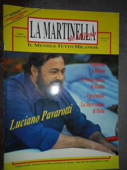 martinella di milano luglio-agosto 1989 LUCIANO PAVAROTTI numero 7/8 anno XLIII