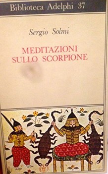 meditazioni sullo scorpione e altre prose