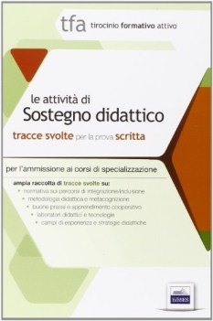 TFA p1 attivita di sostegno didattico tracce svolte per la prova scritta