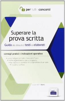 superare la prova scritta (per tutti i concorsi)