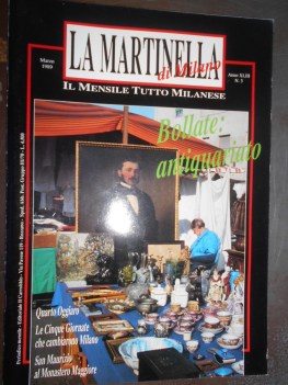 martinella di milano marzo 1989 BOLLATE ANTIQUARIATO numero 3 anno XLIII