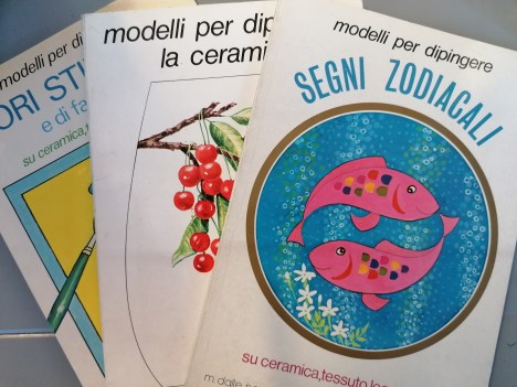 lotto di tre libri modelli per dipingere