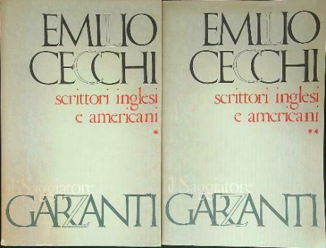 emilio cecchi scrittori inglesi e americani vol 1 + vol 2