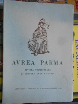 avrea parma fascicolo 4 - ottobre-dicembre 1956 anno XXXX