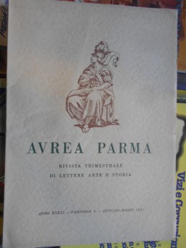 avrea parma fascicolo 1 - gennaio-marzo 1957 anno XXXXI