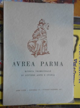 avrea parma fascicolo 4 - ottobre-dicembre 1957 anno XXXXI