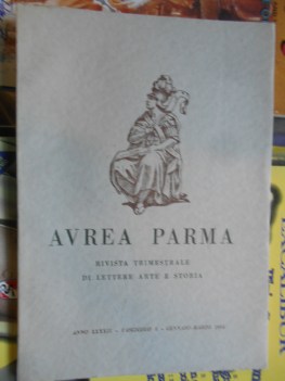 avrea parma fascicolo 1 - gennaio-marzo 1958 anno XXXVIII