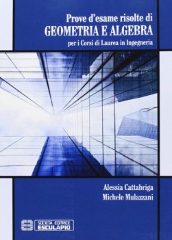 prove d\'esame risolte di geometria e algebra per i corsi di laurea in ingegneria