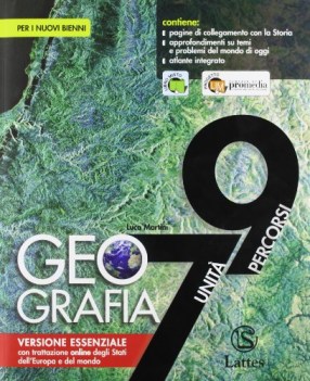 geografia 7 unita\' - 9 percorsi con atlante versione essenziale