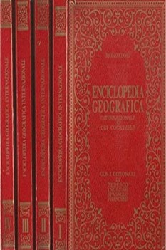 enciclopedia geografica internazionale e dei cocktails 4 volumi