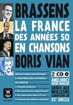 france des annees 50 en chansons +cd francese, antol.e lett.