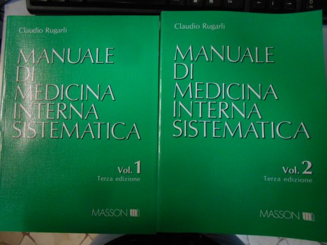 manuale di medicina interna sistematica 2vol. 3ed