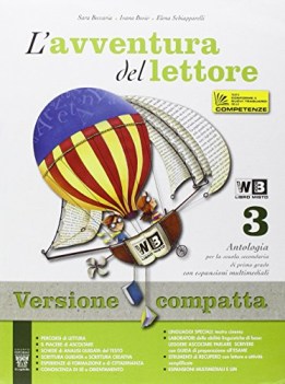 avventura del lettore 3 +quad.comp. +eb italiano, antologia media