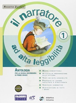 narratore ad alta leggibilita 1 italiano, antologia media