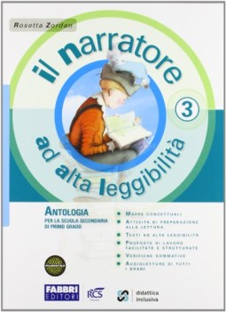 narratore ad alta leggibilita 3 italiano, antologia media