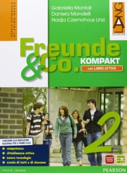 freunde and co. kompakt 2 +dvd tedesco, grammatica