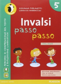 invalsi passo passo, italiano x 5 elem. libri temi