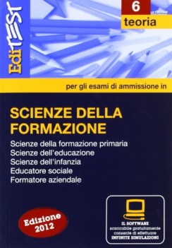 editest 6 SCIENZE DELLA FORM. teoria