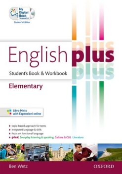 english plus elementary +web inglese, grammatica