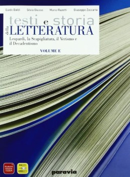 testi e storia della letteratura E