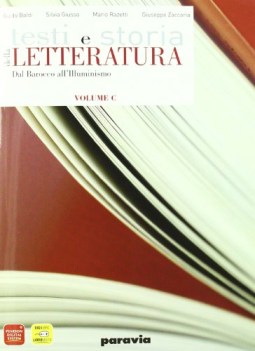 testi e storia della letteratura C