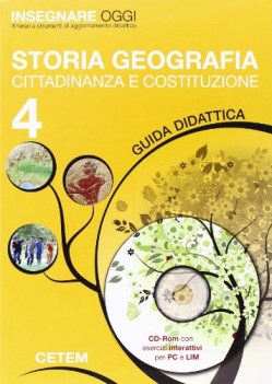 insegnare oggi 4 storia geografia (guida didattica + CD-ROM)