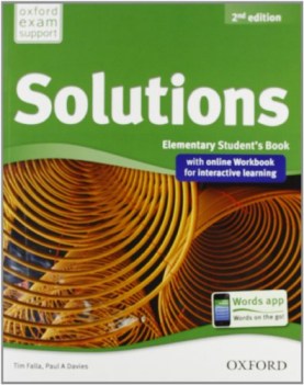 solutions elementary +online wb 2nd inglese, grammatica