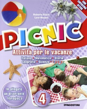 picnic attivita per le vacanze x 4 elem. libri vacanze