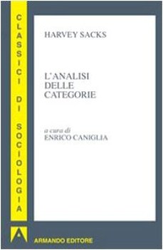 analisi delle categorie (caniglia) psicol.,pedag.,didattica