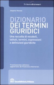 dizionario dei termini giuridici dizionari