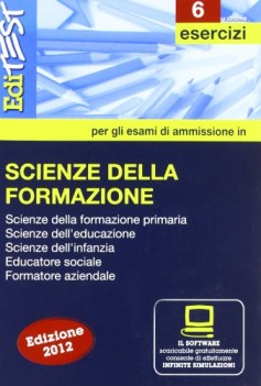 edi test 6 SCIENZE DELLA FORMAZ. esercizi