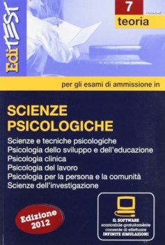 edi test 7 SCIENZE PSICOLOGICHE teoria