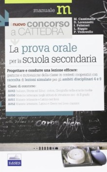 nuovo concorso a cattedra prova orale sc.secondaria A043 A050 A051 A052