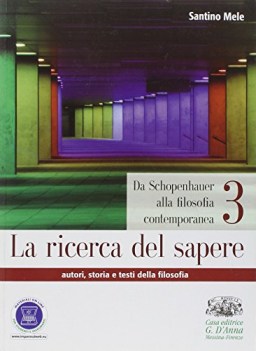 ricerca del sapere 3 filosofia,pedag.-manuali