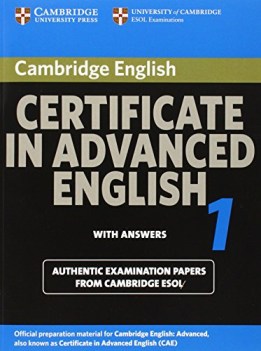 cambridge certificate in advanced english 1with answers