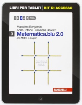 matematica.blu 2.0 ebook per tablet con maths in english