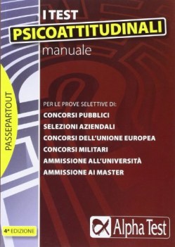 test psicoattitudinali MANUALE