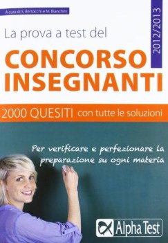 prova a test del concorso insegnanti 2000 quesiti