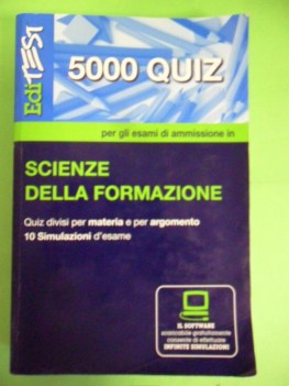 editest 5000 quiz SCIENZE FORMAZIONE