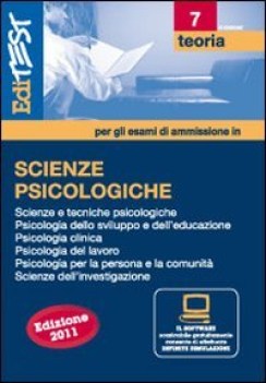 edi test 7 SCIENZE PSICOLOGICHE teoria