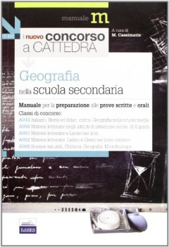 nuovo concorso a cattedra geografia secondaria