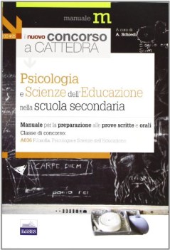 nuovo concorso a cattedra psicologia e scienze dell\'educazione secondaria