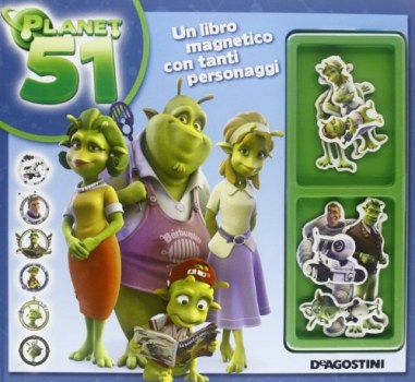 planet 51. un libro magnetico con tanti personaggi