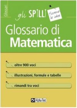 glossario di matematica (gli spilli)