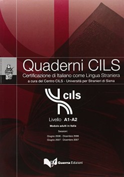 quaderni CILS A1-A2 modulo adulti in ITALIA