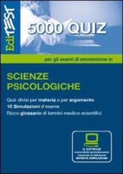 edi test 5000 quiz PSICOLOGIA + simulazione